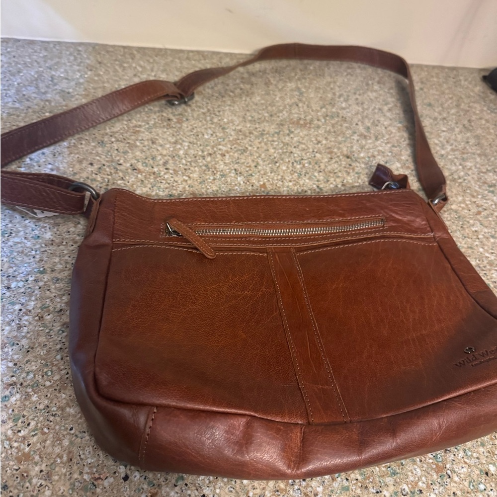 Brown Leather Crossbody Bag